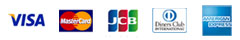 VISA,MASTER,JCB,DINERS,AMEX